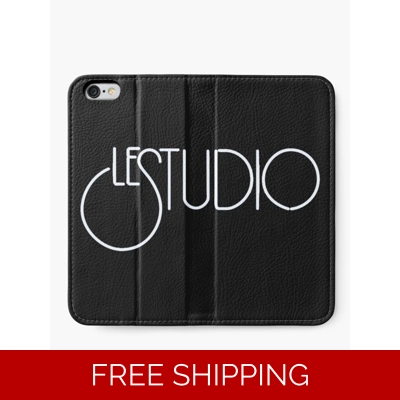 Le Studio Iphone Wallet White Logo